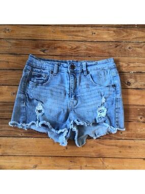 BLUE notes distressed jeans high rise shorts ripped